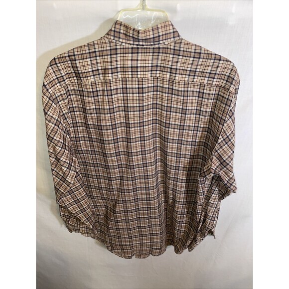 Wedgefield Dress Shirt Mens size Medium Brown Striped Button Up Long Sleeve - Picture 8 of 12